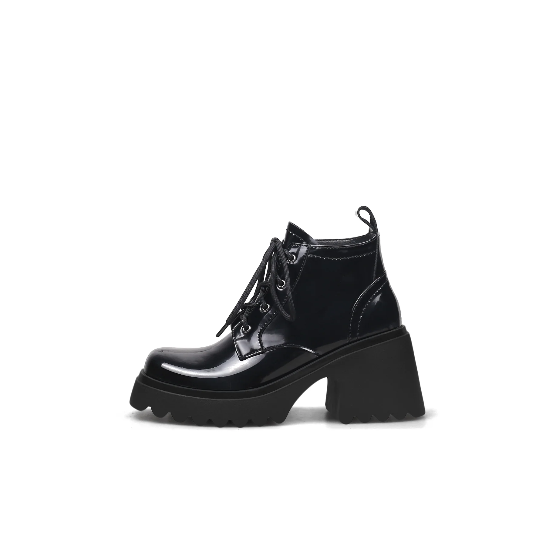 JADY ROSE | PAINT LEATHER LUG SOLE SNEAKER - Image 4