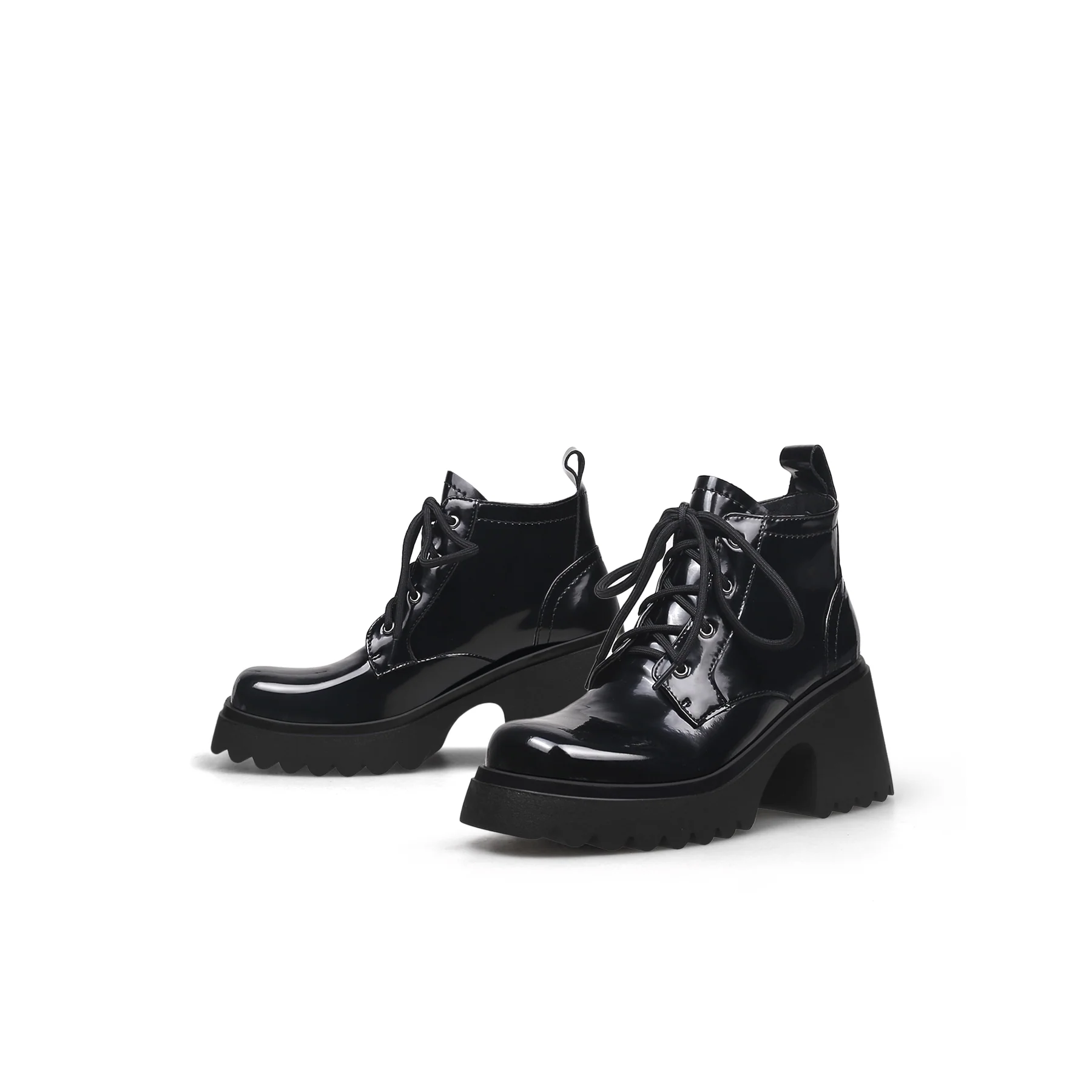 JADY ROSE | PAINT LEATHER LUG SOLE SNEAKER - Image 6