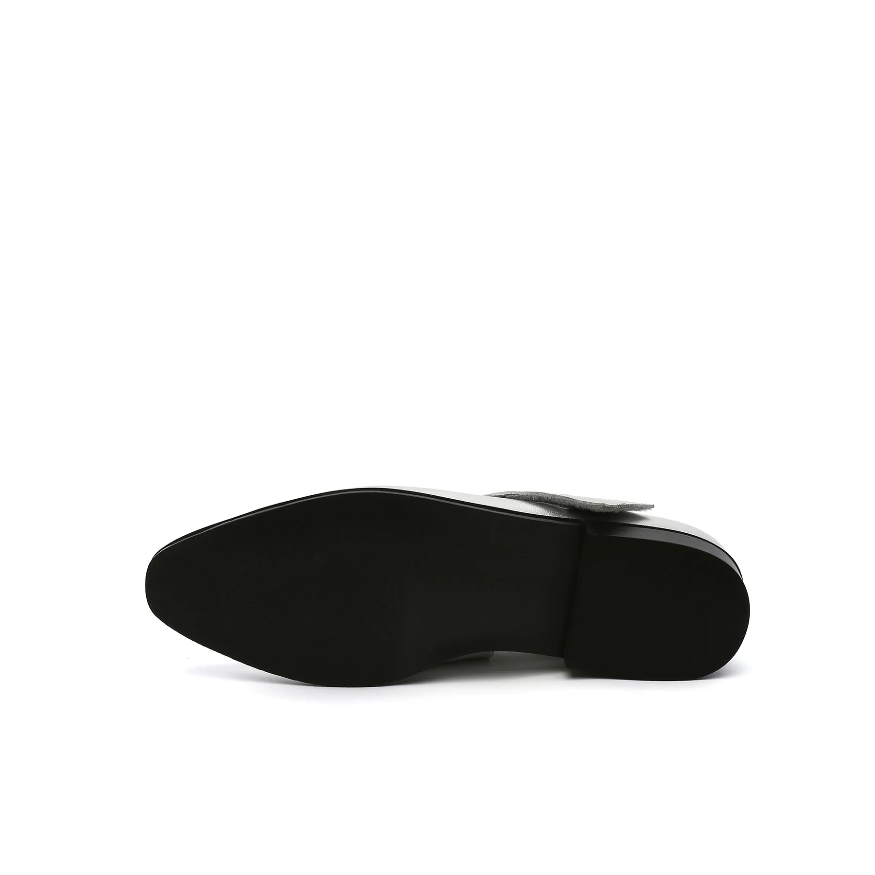 JADY ROSE | SIMPLE AS COMFORT LEATHER FLAT - SILVER - Image 6
