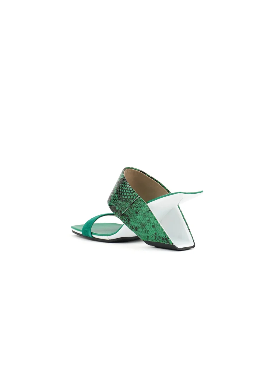 JadyRose | Open-Heel Leather Slide - Green - Image 5