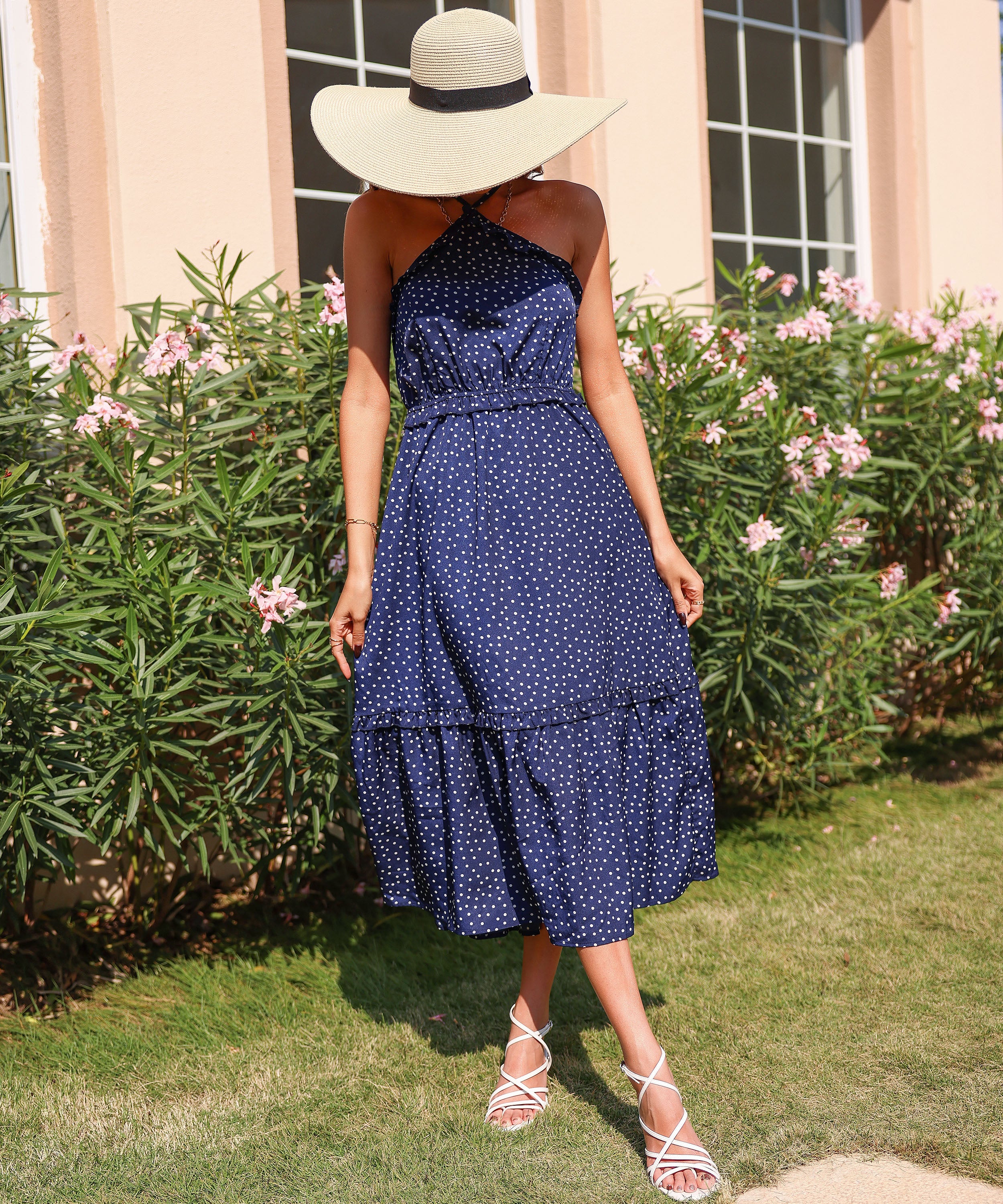 JANAHA DRESS - NAVY BLUE - Image 2