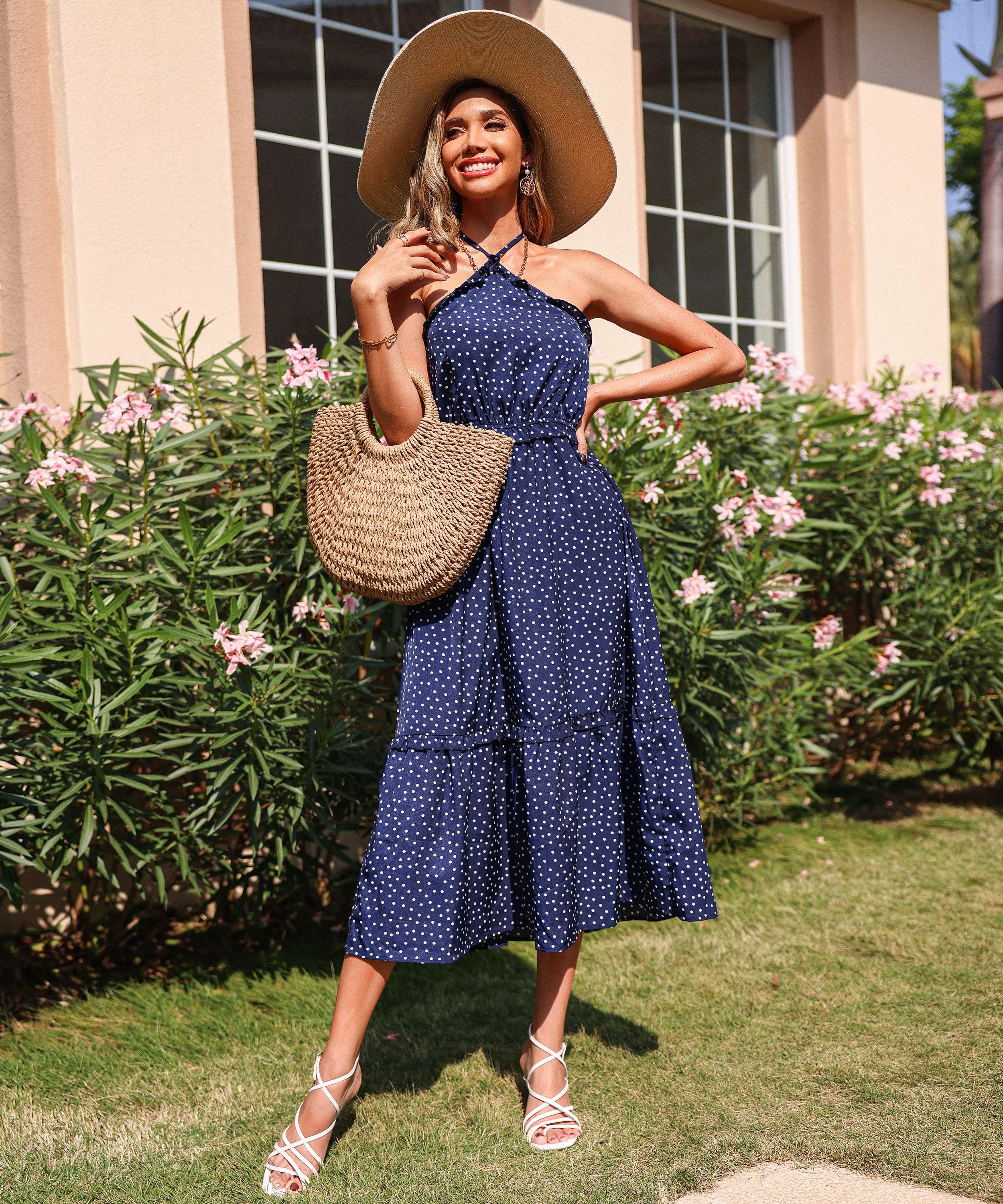 JANAHA DRESS - NAVY BLUE - Image 4