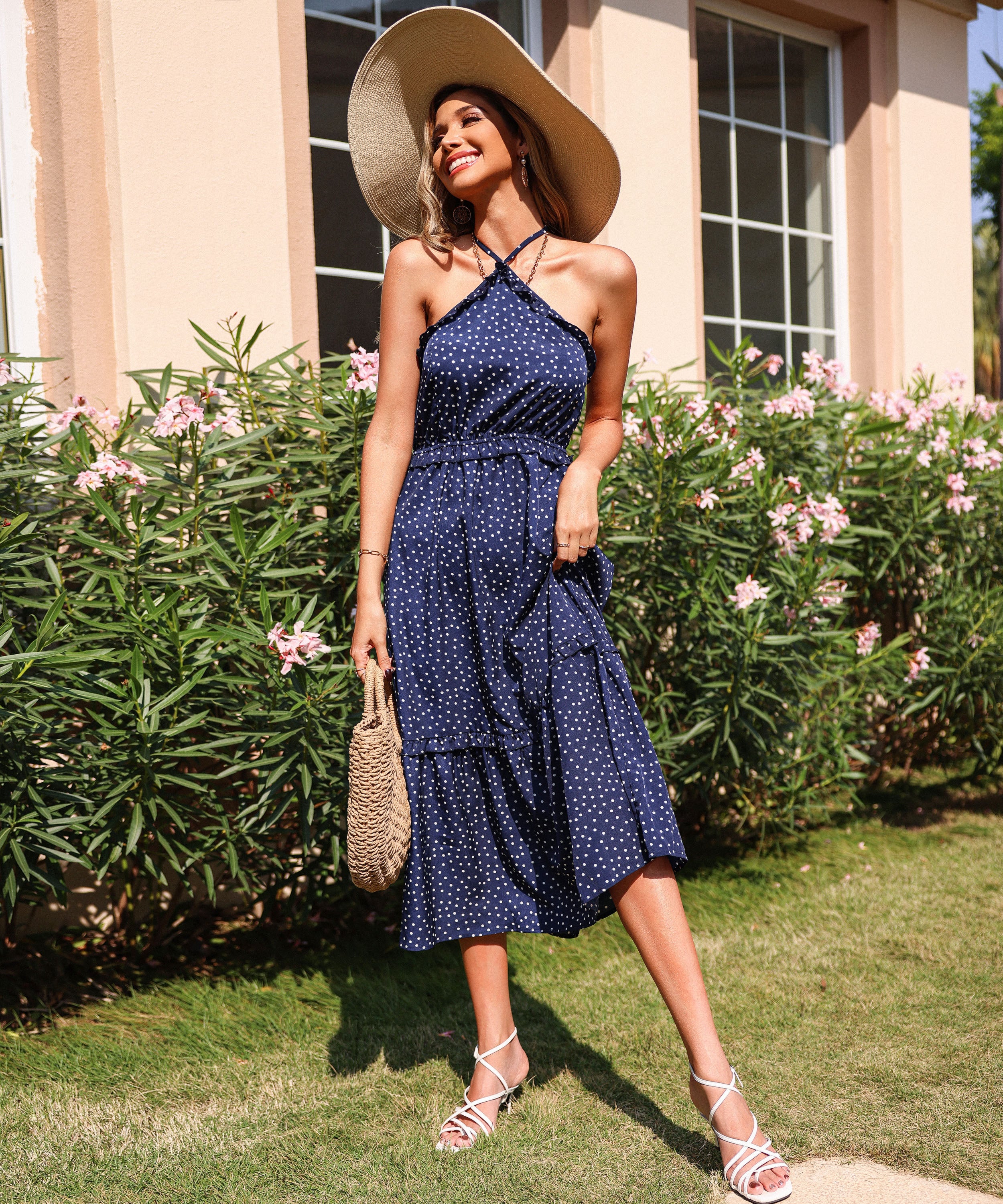 JANAHA DRESS - NAVY BLUE - Image 8