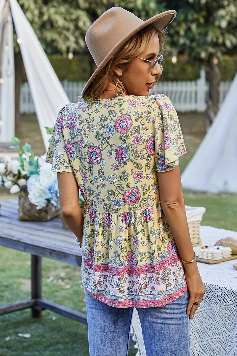 JEN BOHO TOP - YELLOW - Image 6