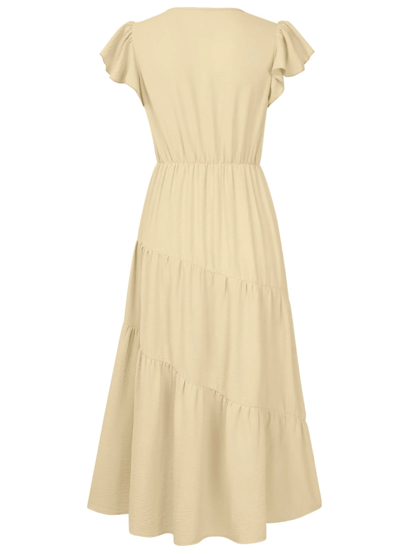 Joyful Tiered Maxi Dress - Aprciot - Image 8