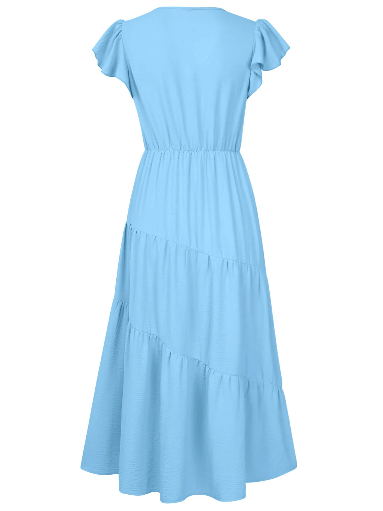 Joyful Tiered Maxi Dress - Blue - Image 8