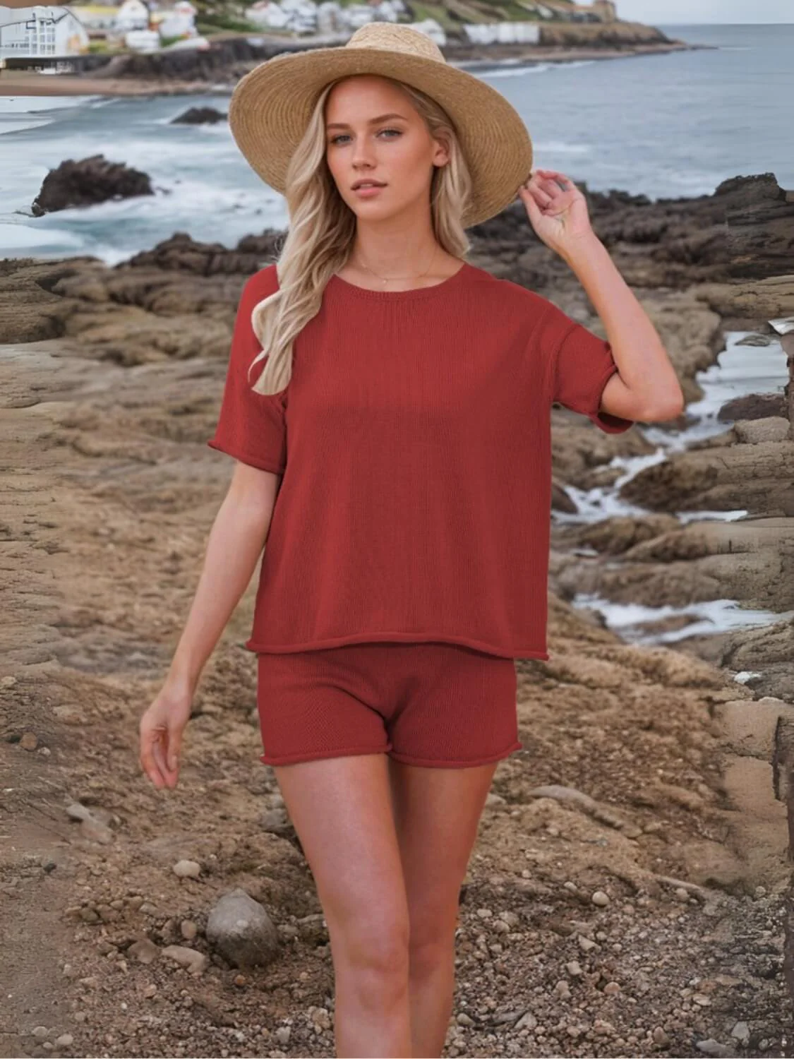 Laguna Relaxed Knit Matching Set - Image 12