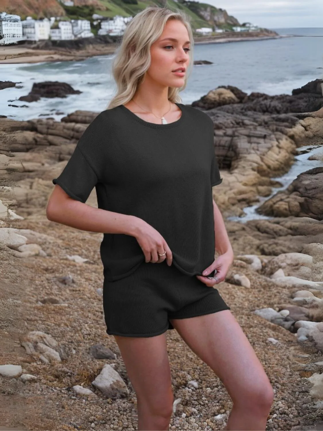 Laguna Relaxed Knit Matching Set - Image 8