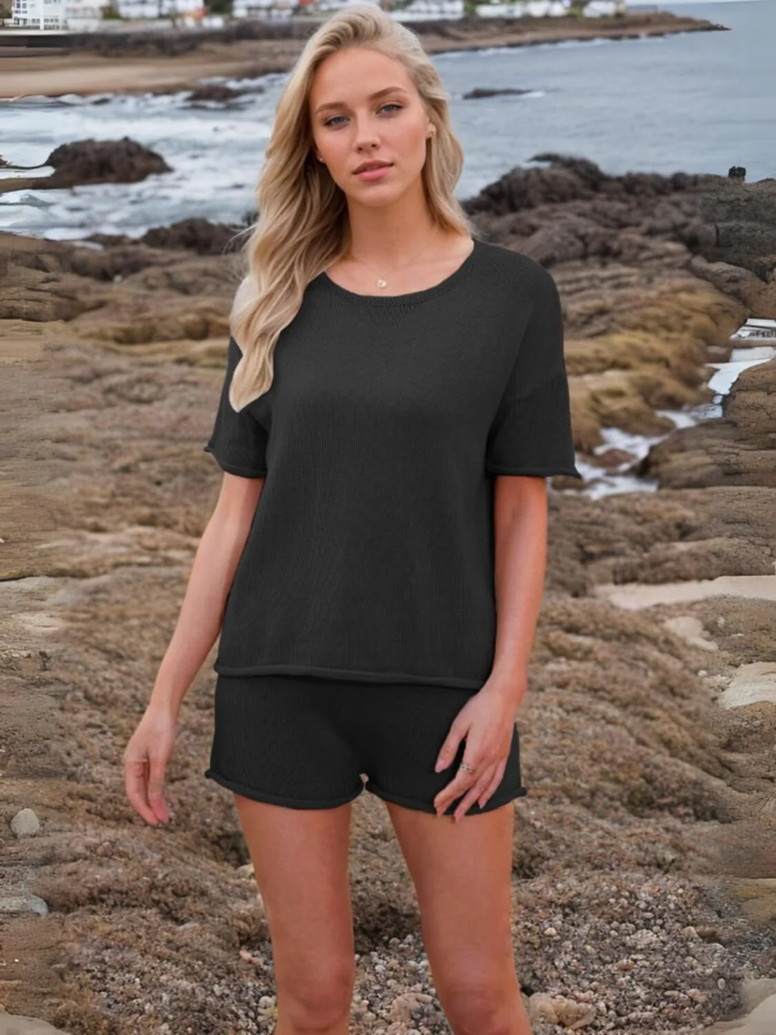 Laguna Relaxed Knit Matching Set - Image 9
