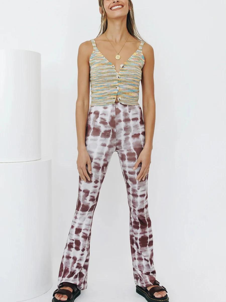 LEO KNIT TOP - GREEN PRINT - Image 4