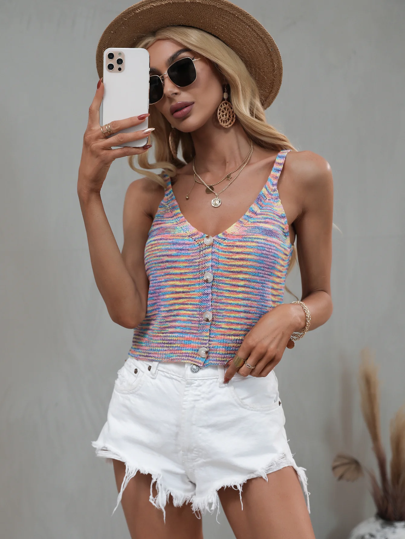LEO KNIT TOP - PURPLE PRINT - Image 6