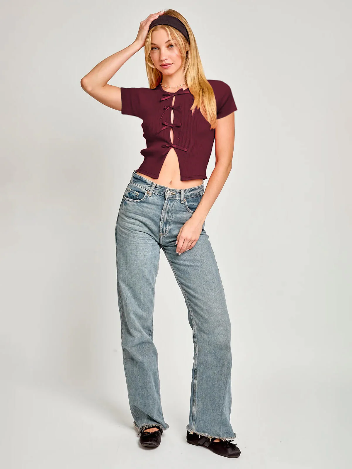 Lush Front Tie Crop Top - Image 14