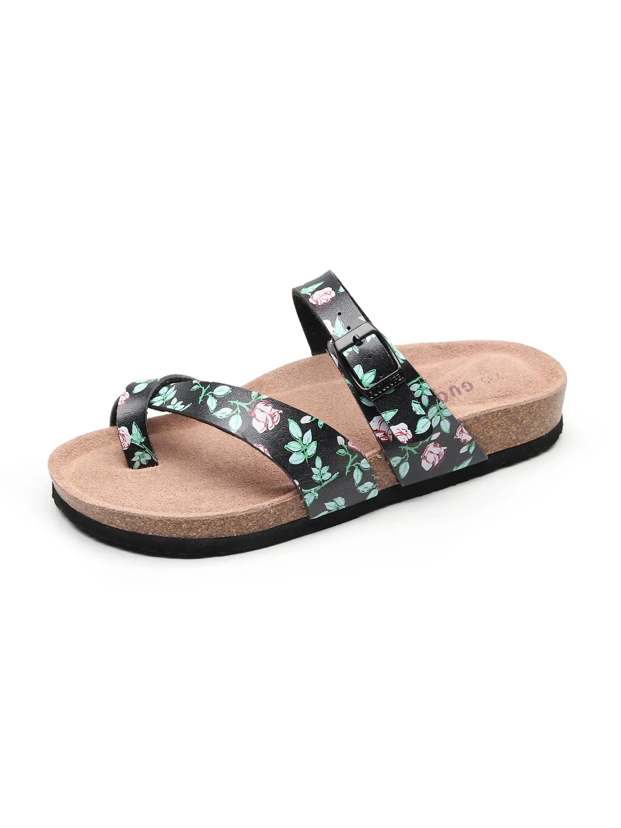 Maibulun | Buckle-Accent Toe Loop Footbed Sandal - Image 4