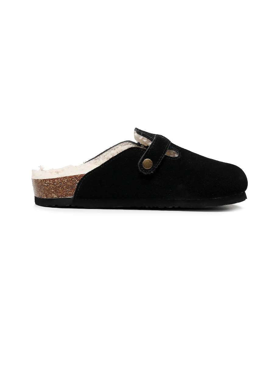 Maibulun | Buckle Suede Fleece Insole Clogs - Image 11