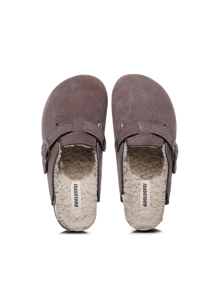 Maibulun | Buckle Suede Fleece Insole Clogs - Image 15