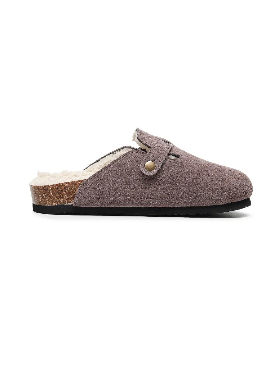 Maibulun | Buckle Suede Fleece Insole Clogs - Image 17