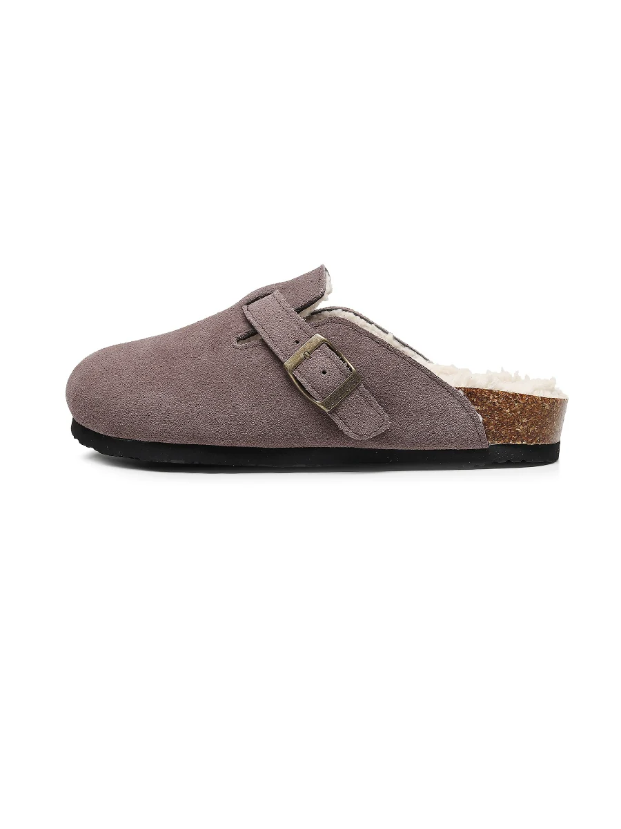 Maibulun | Buckle Suede Fleece Insole Clogs - Image 19