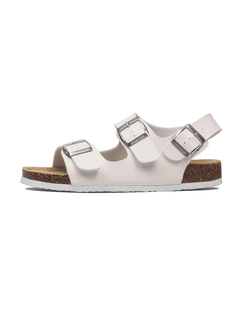 Maibulun - Cream Double-Strap Slingback Sandals - Image 2