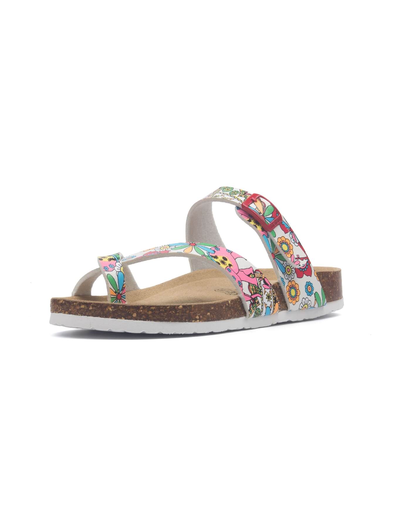 Maibulun | Criss Cross Thong Toe Footbed Sandal - floral - Image 4