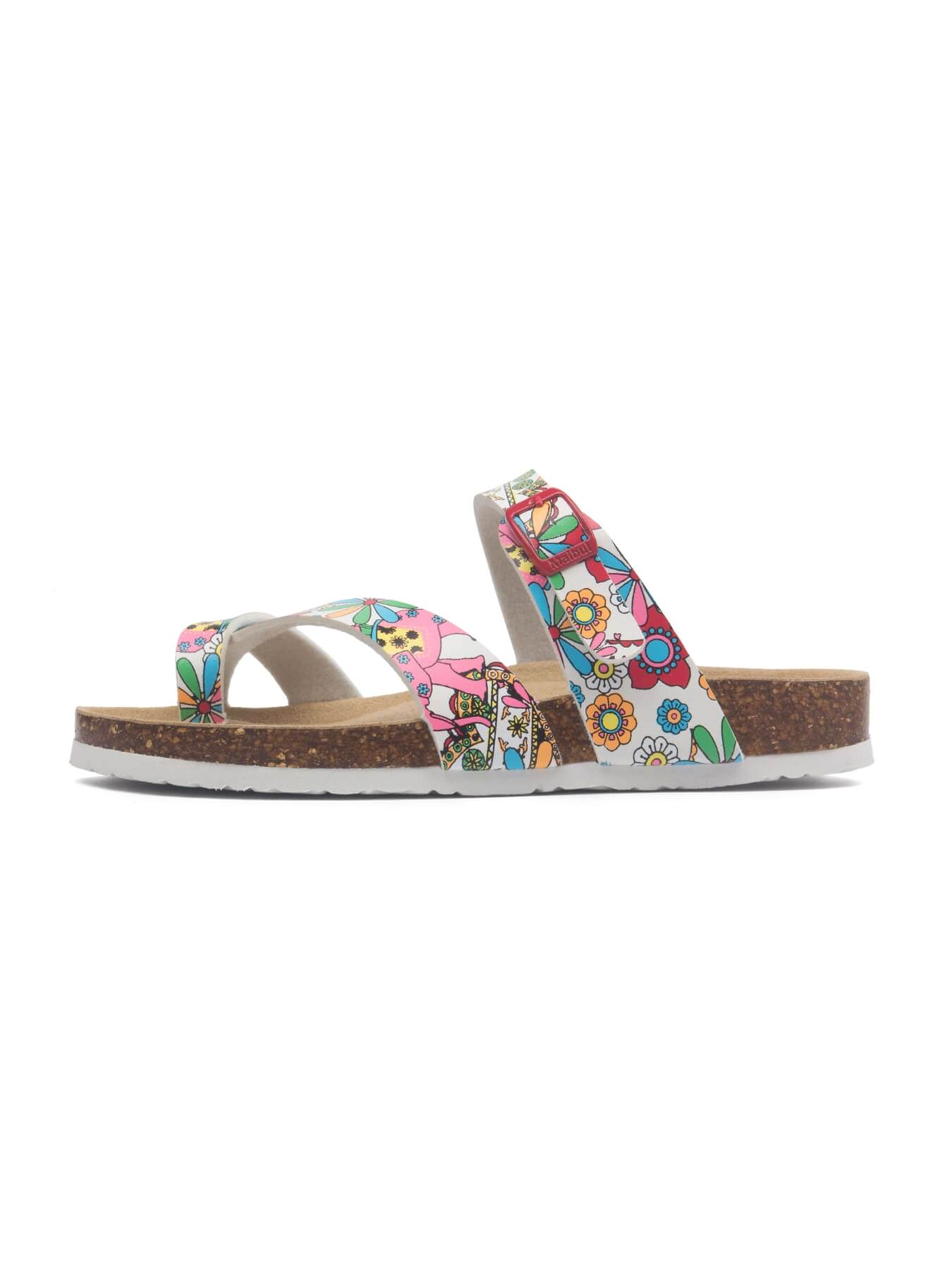 Maibulun | Criss Cross Thong Toe Footbed Sandal - floral - Image 5