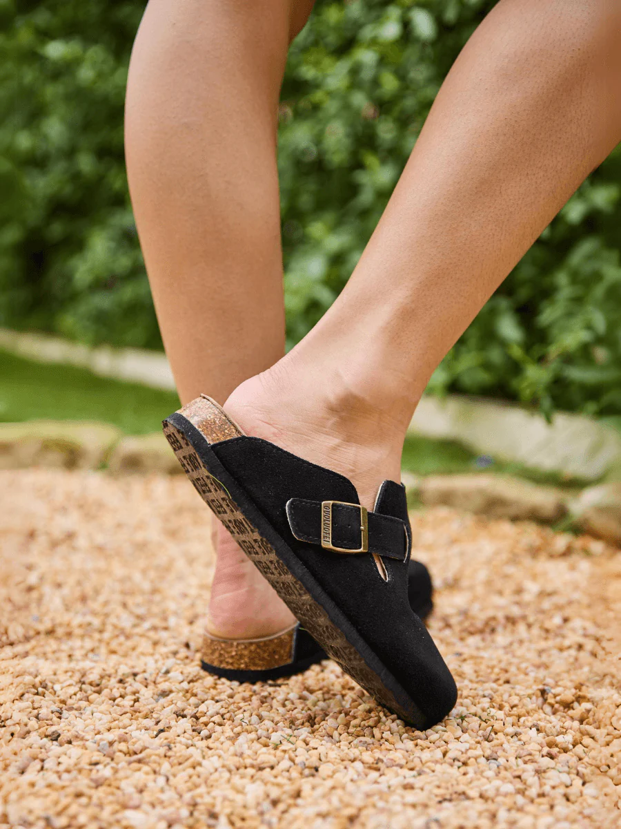 MAIBULUN | Cruise Anywhere Suede Clog - Black - Image 5