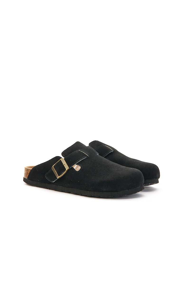 MAIBULUN | Cruise Anywhere Suede Clog - Black - Image 9