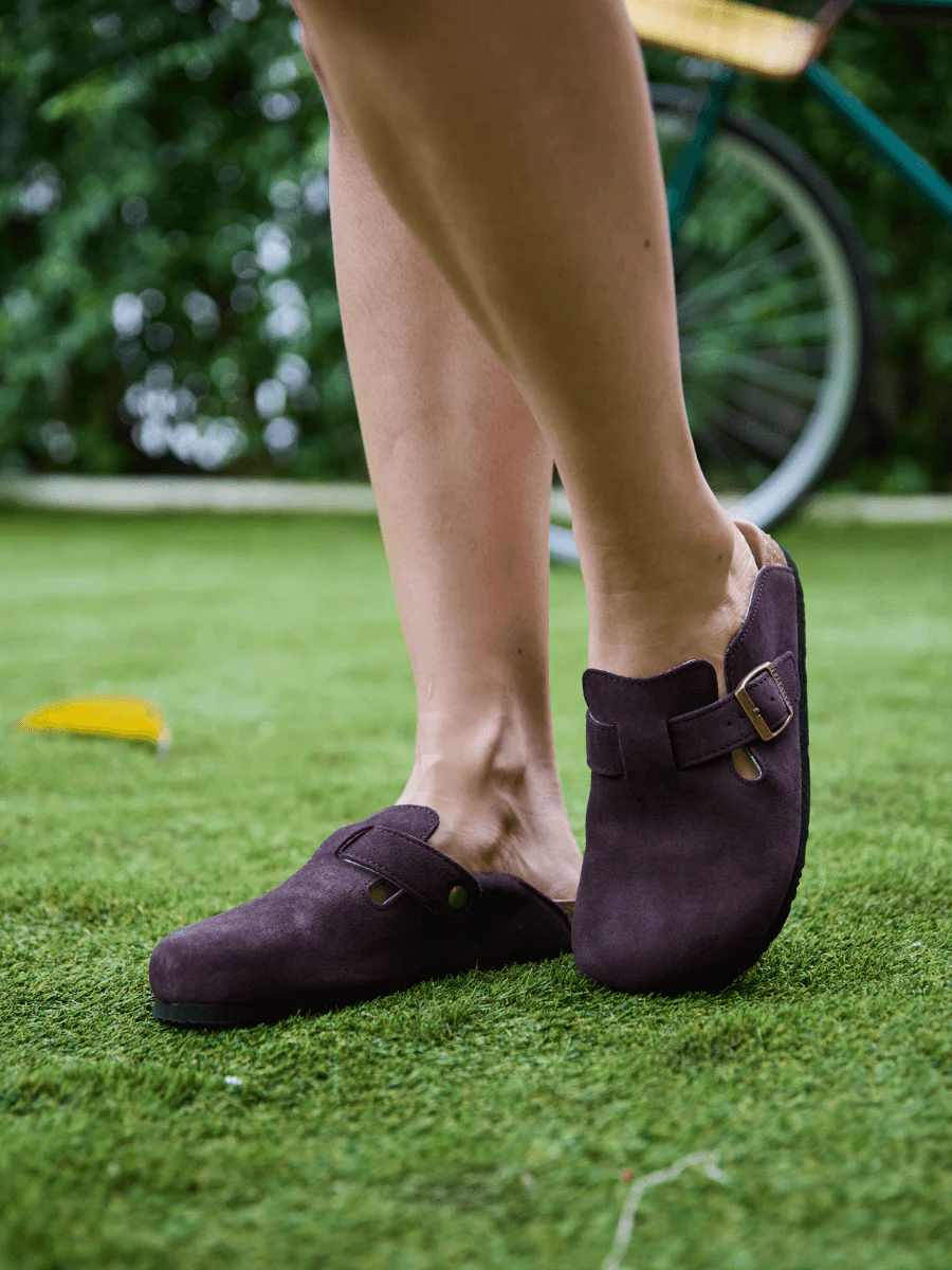 MAIBULUN | Cruise Anywhere Suede Clog - Chocolate - Image 2