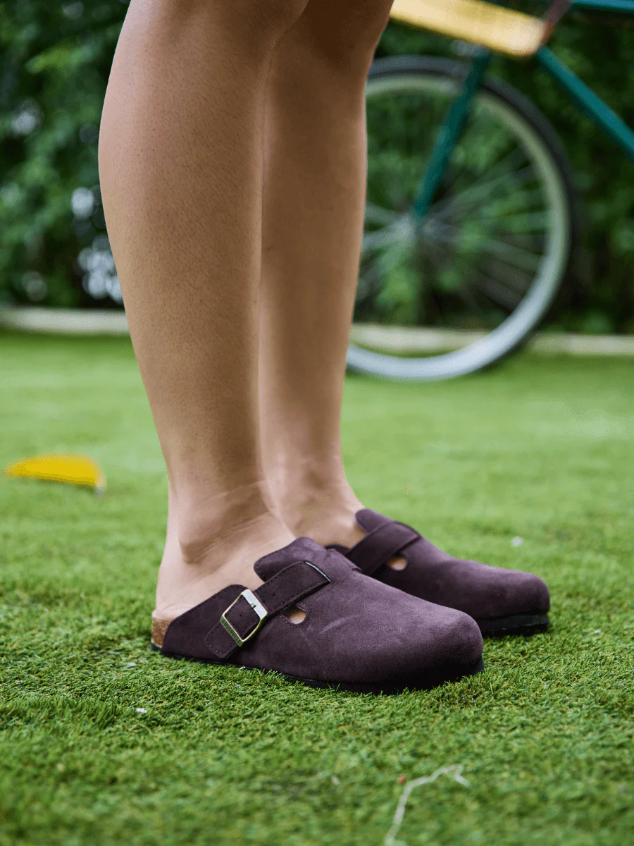 MAIBULUN | Cruise Anywhere Suede Clog - Chocolate - Image 3