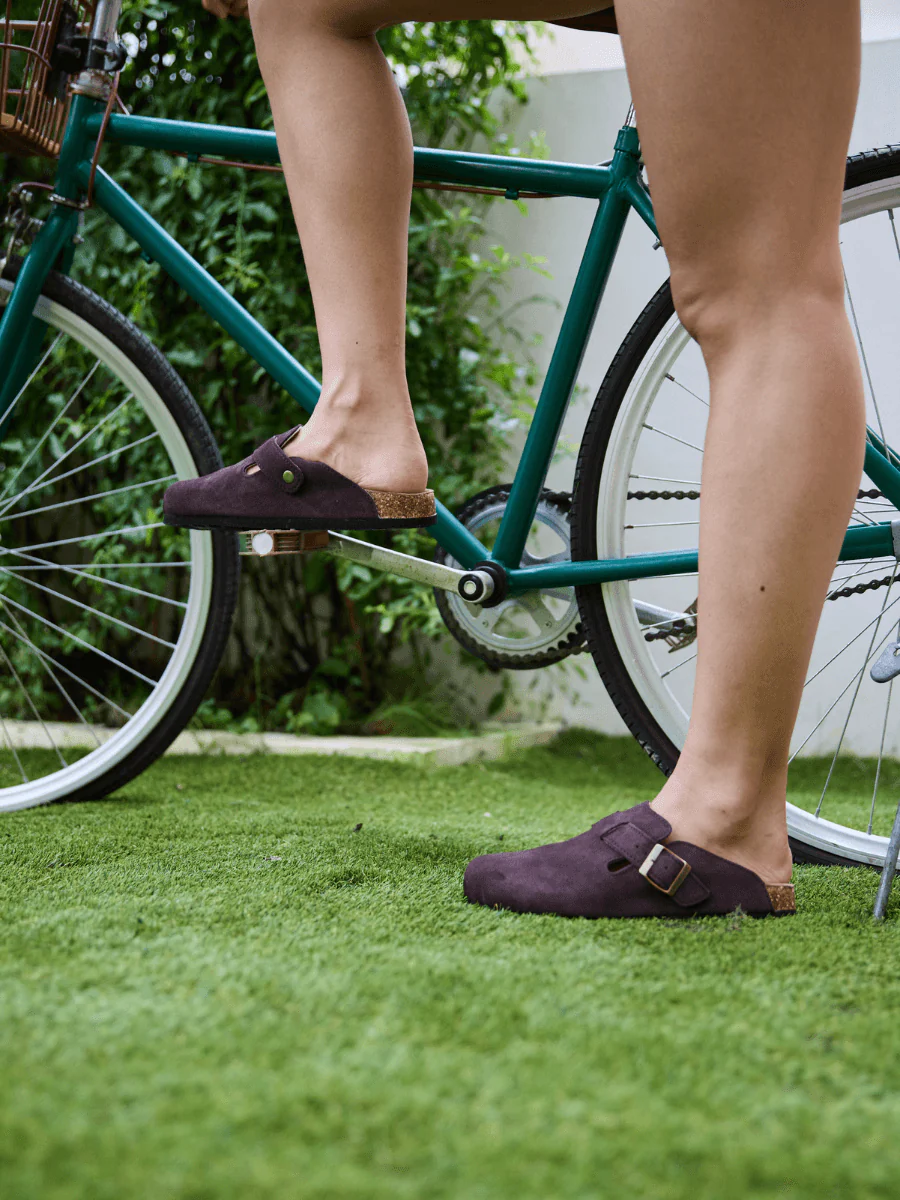 MAIBULUN | Cruise Anywhere Suede Clog - Chocolate - Image 5