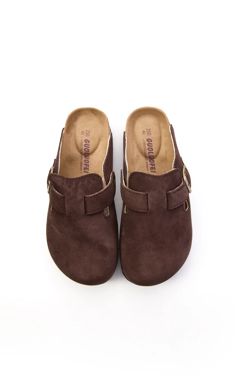 MAIBULUN | Cruise Anywhere Suede Clog - Chocolate - Image 8