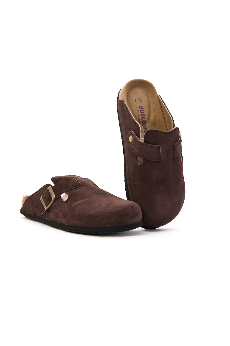 MAIBULUN | Cruise Anywhere Suede Clog - Chocolate - Image 9