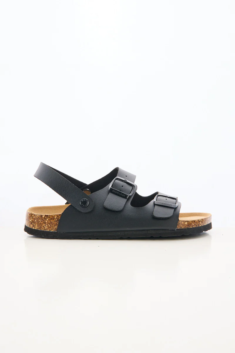 Maibulun | Double Strap Slingback Footbed Sandal - Black - Image 8