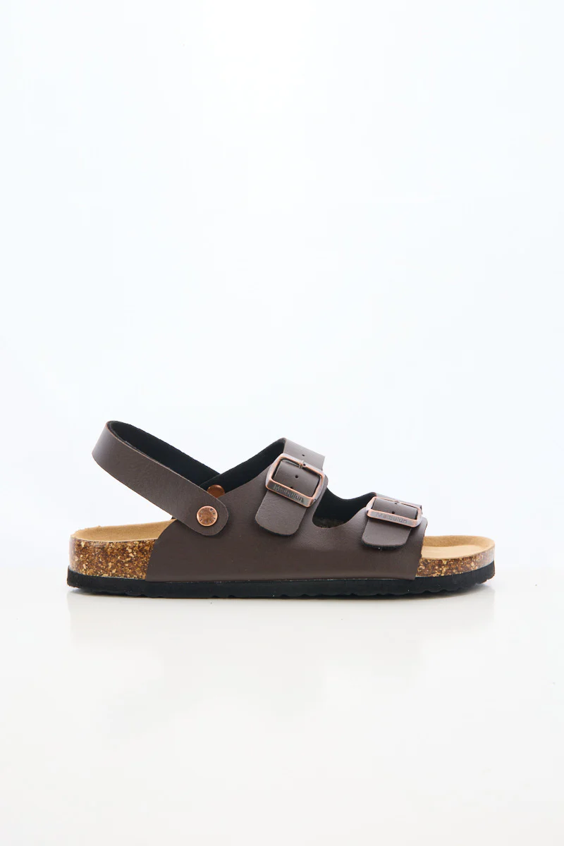 Maibulun | Double Strap Slingback Footbed Sandal - Brown - Image 8