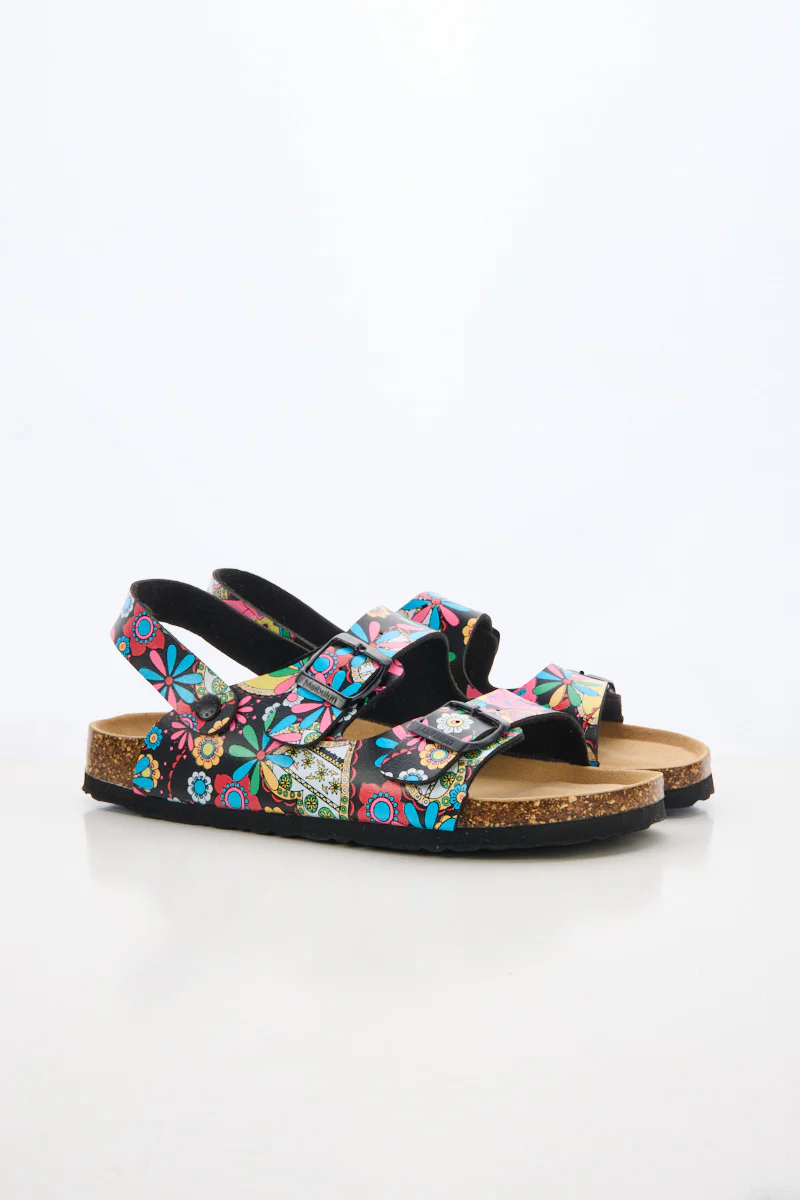 Maibulun | Double Strap Slingback Footbed Sandal - Multi - Image 7