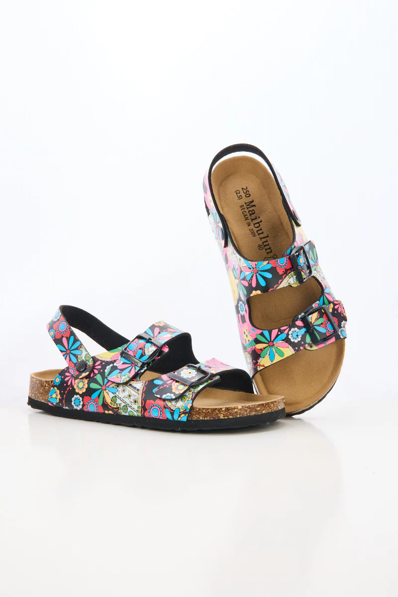 Maibulun | Double Strap Slingback Footbed Sandal - Multi - Image 8