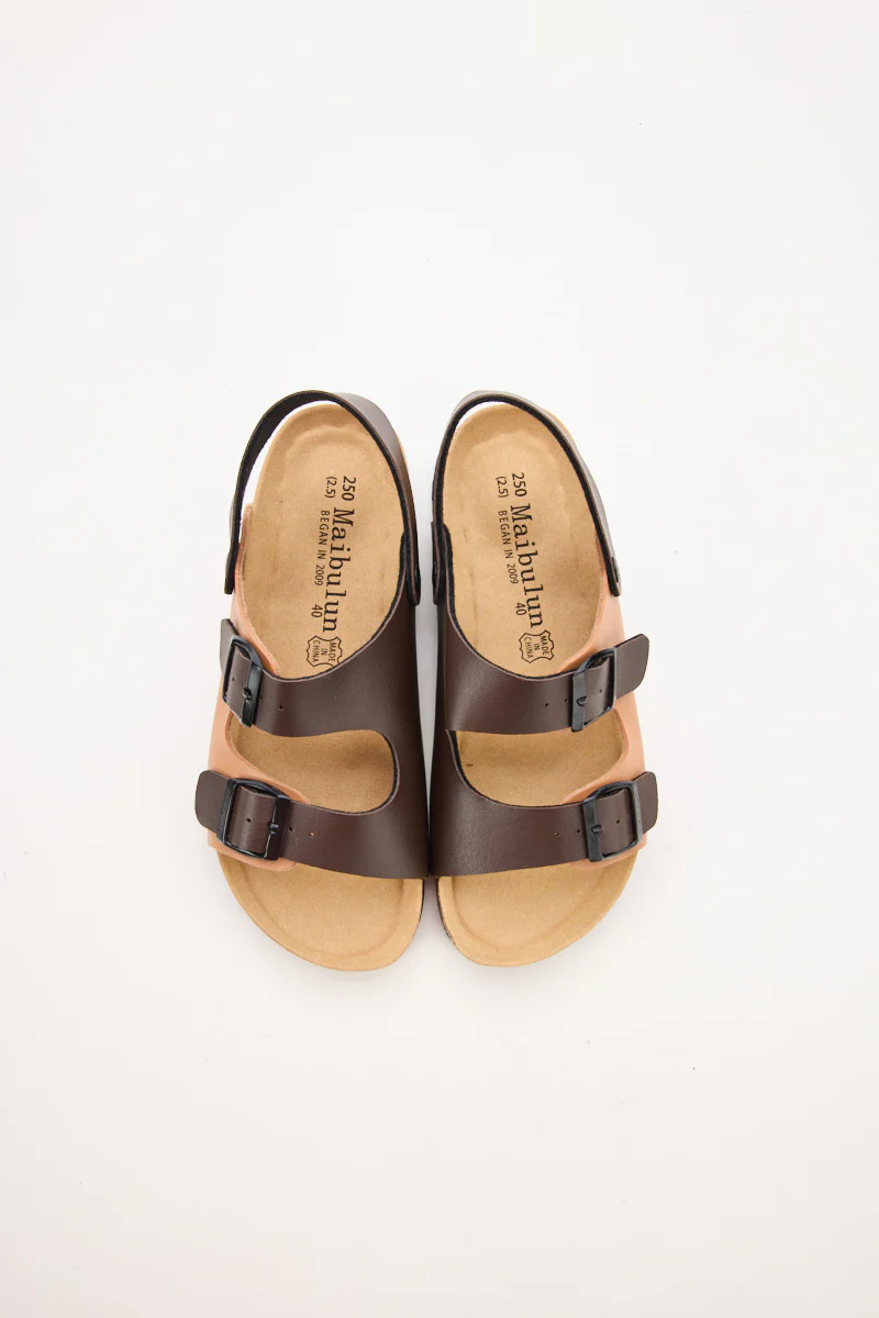 Maibulun | Double Strap Slingback Footbed Sandal - Tan - Image 10