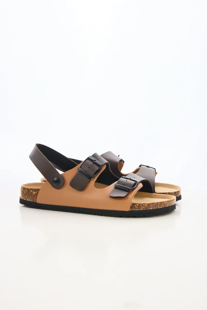 Maibulun | Double Strap Slingback Footbed Sandal - Tan - Image 6
