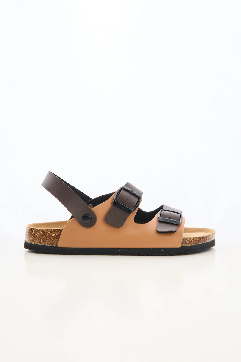 Maibulun | Double Strap Slingback Footbed Sandal - Tan - Image 8