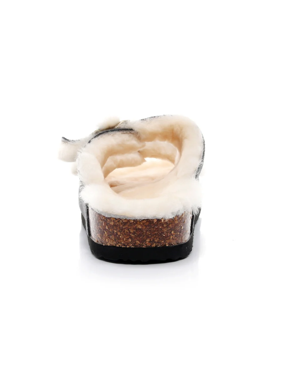 Maibulun | Dual-Strap Wool-Lined Suede Sandal - Image 14