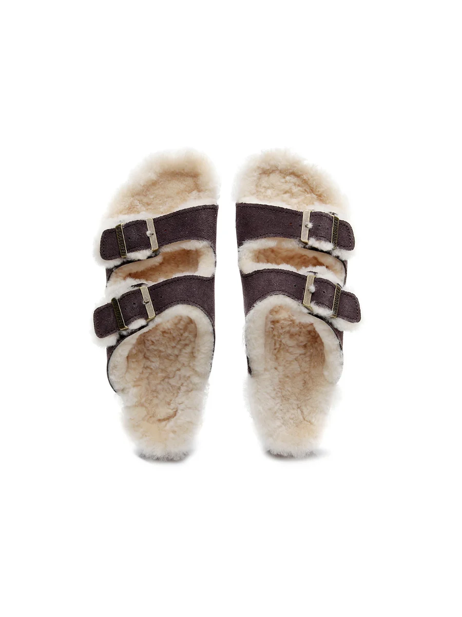 Maibulun | Dual-Strap Wool-Lined Suede Sandal - Image 8