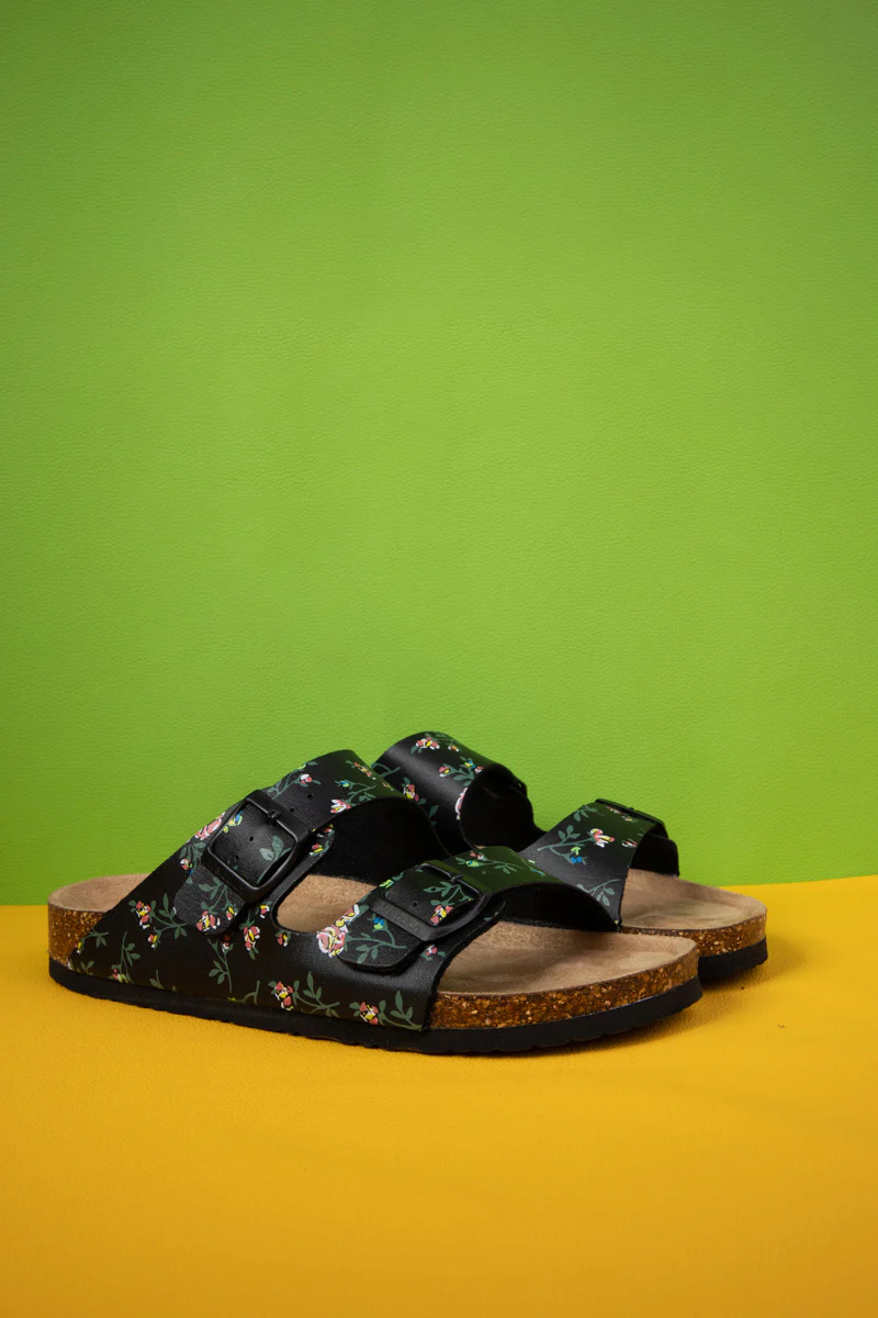 MAIBULUN | Graylynn Floral Printed Footbed Sandal - Image 5