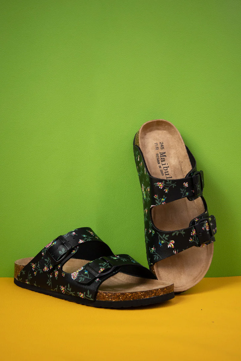 MAIBULUN | Graylynn Floral Printed Footbed Sandal - Image 6
