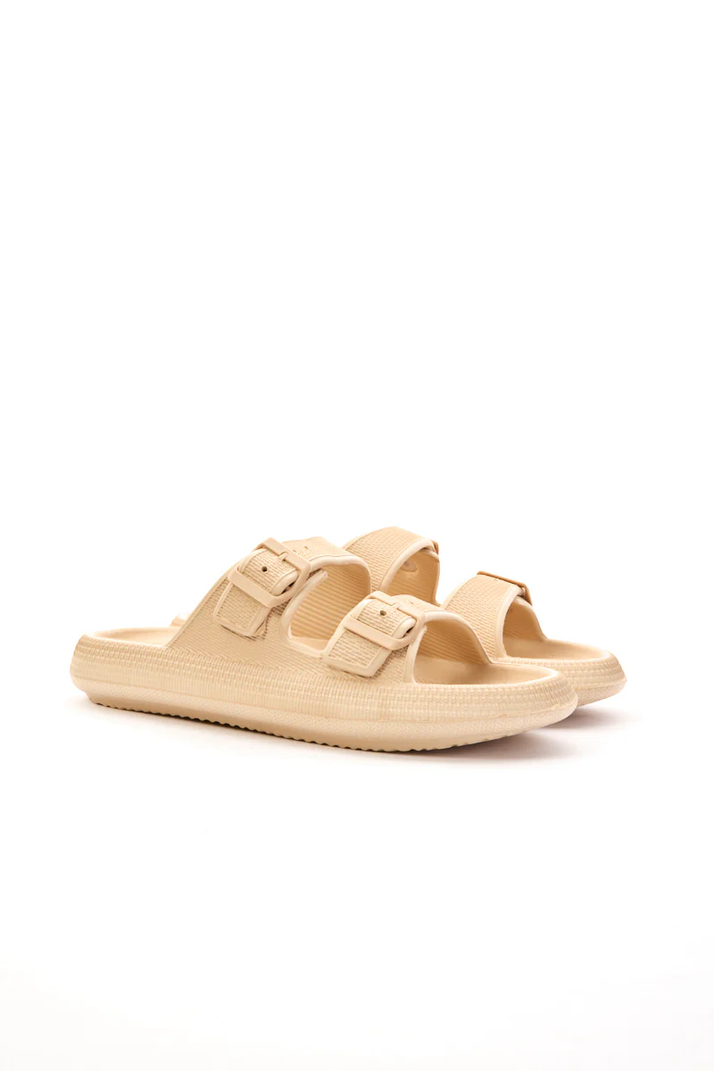 Maibulun | Marshmallow Step Double Strap Sandal - Apricot - Image 6