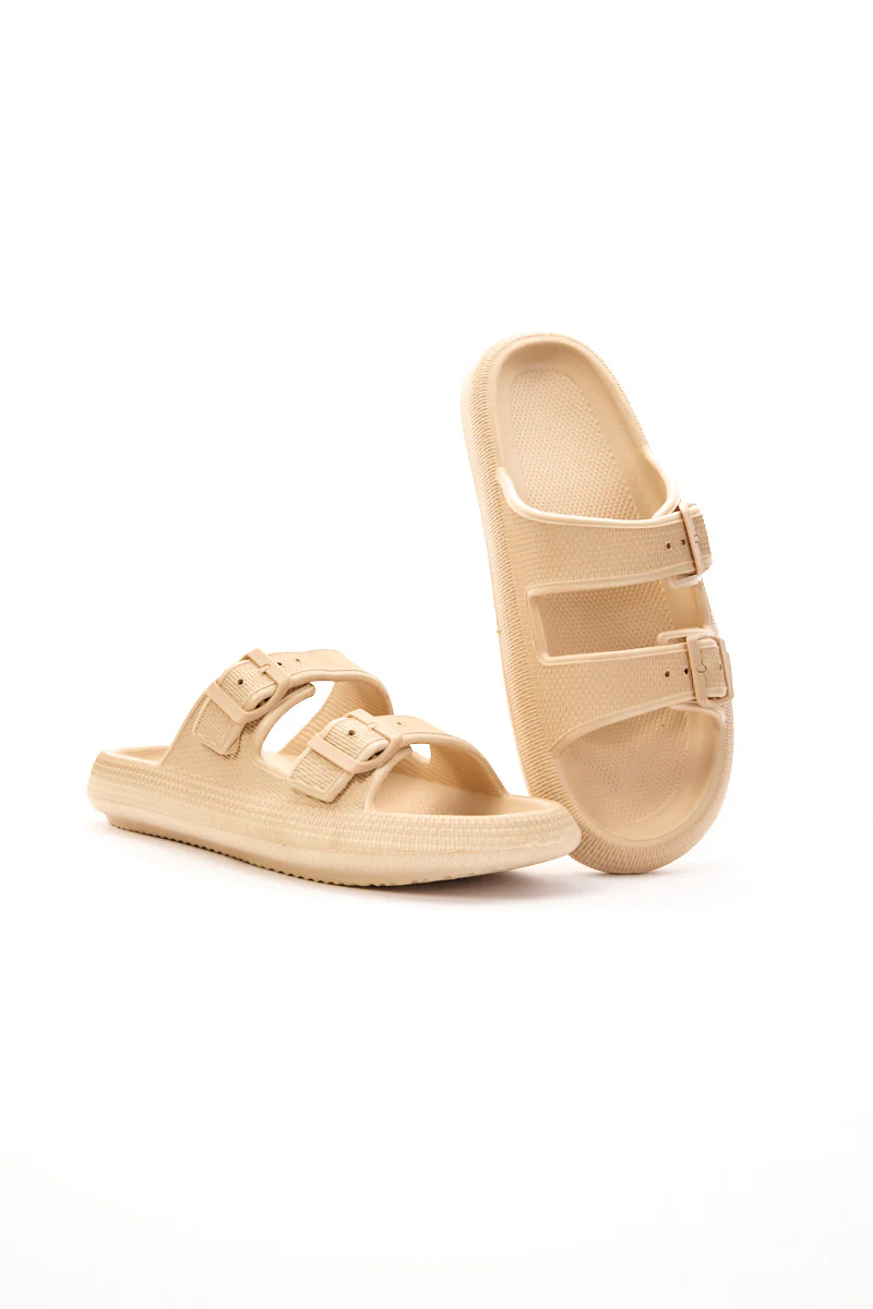 Maibulun | Marshmallow Step Double Strap Sandal - Apricot - Image 7