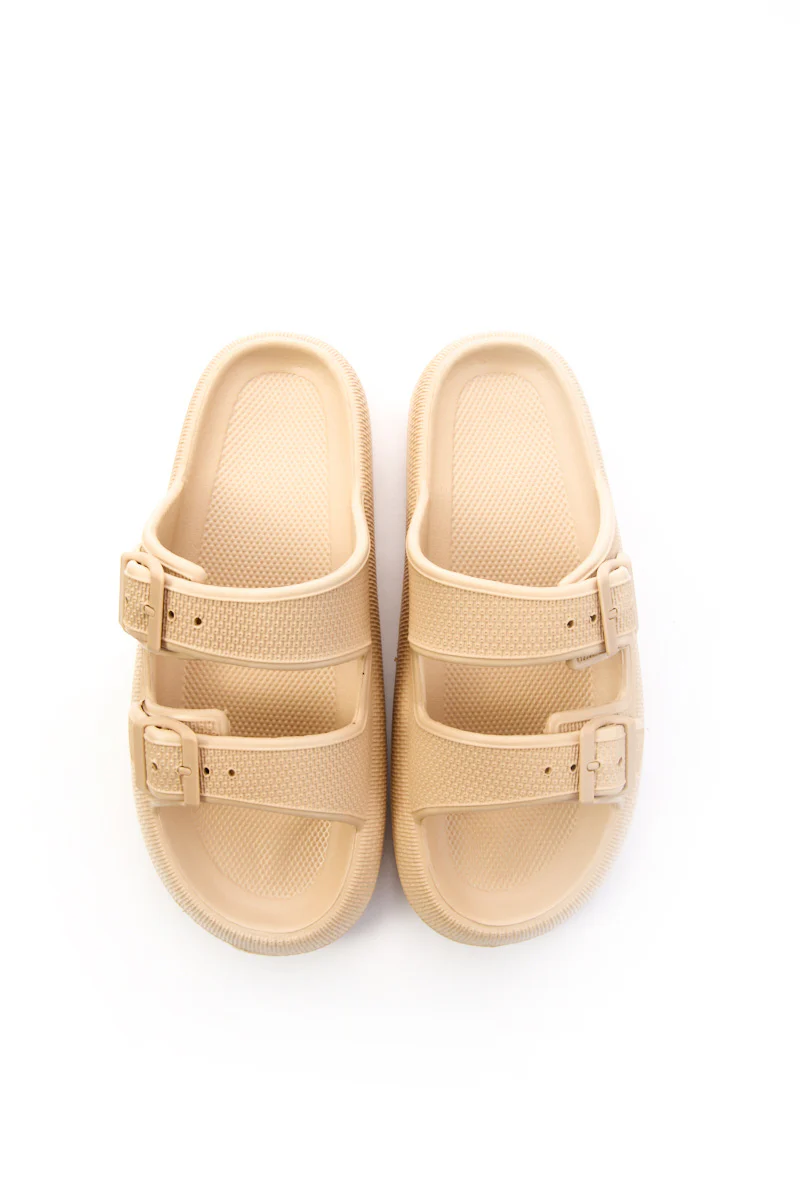 Maibulun | Marshmallow Step Double Strap Sandal - Apricot - Image 8