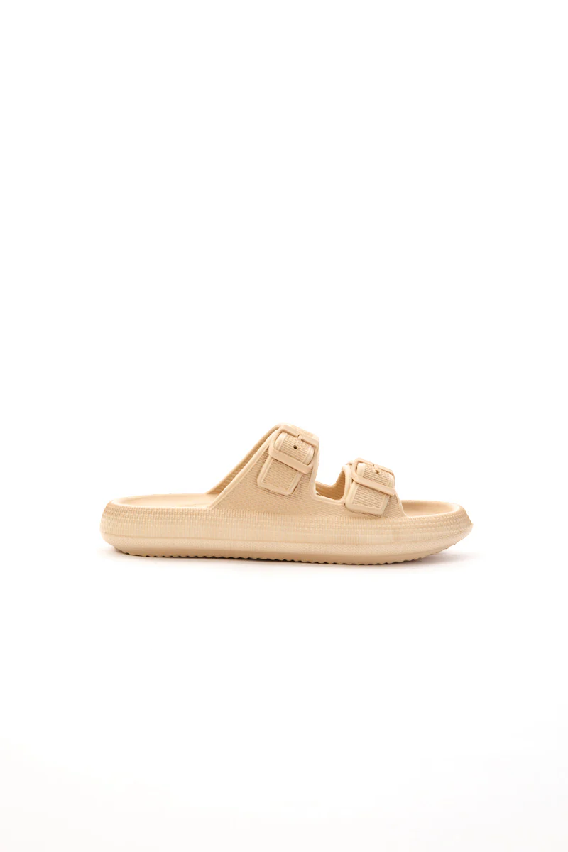 Maibulun | Marshmallow Step Double Strap Sandal - Apricot - Image 9