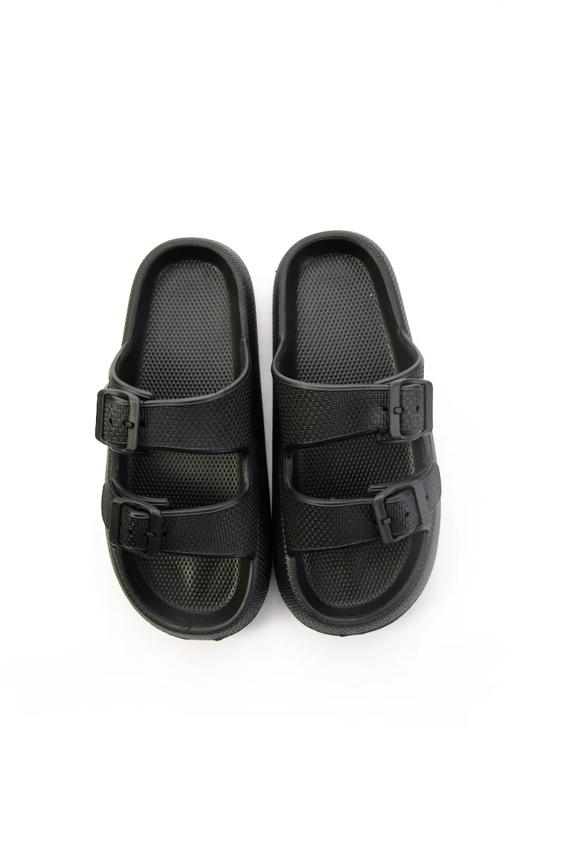 Maibulun | Marshmallow Step Double Strap Sandal - Black - Image 8