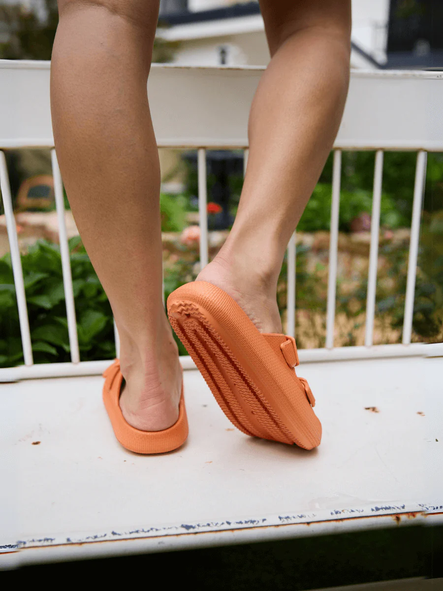 Maibulun | Marshmallow Step Double Strap Sandal - Orange - Image 6