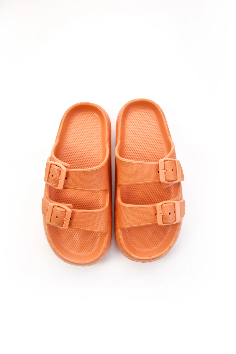 Maibulun | Marshmallow Step Double Strap Sandal - Orange - Image 9