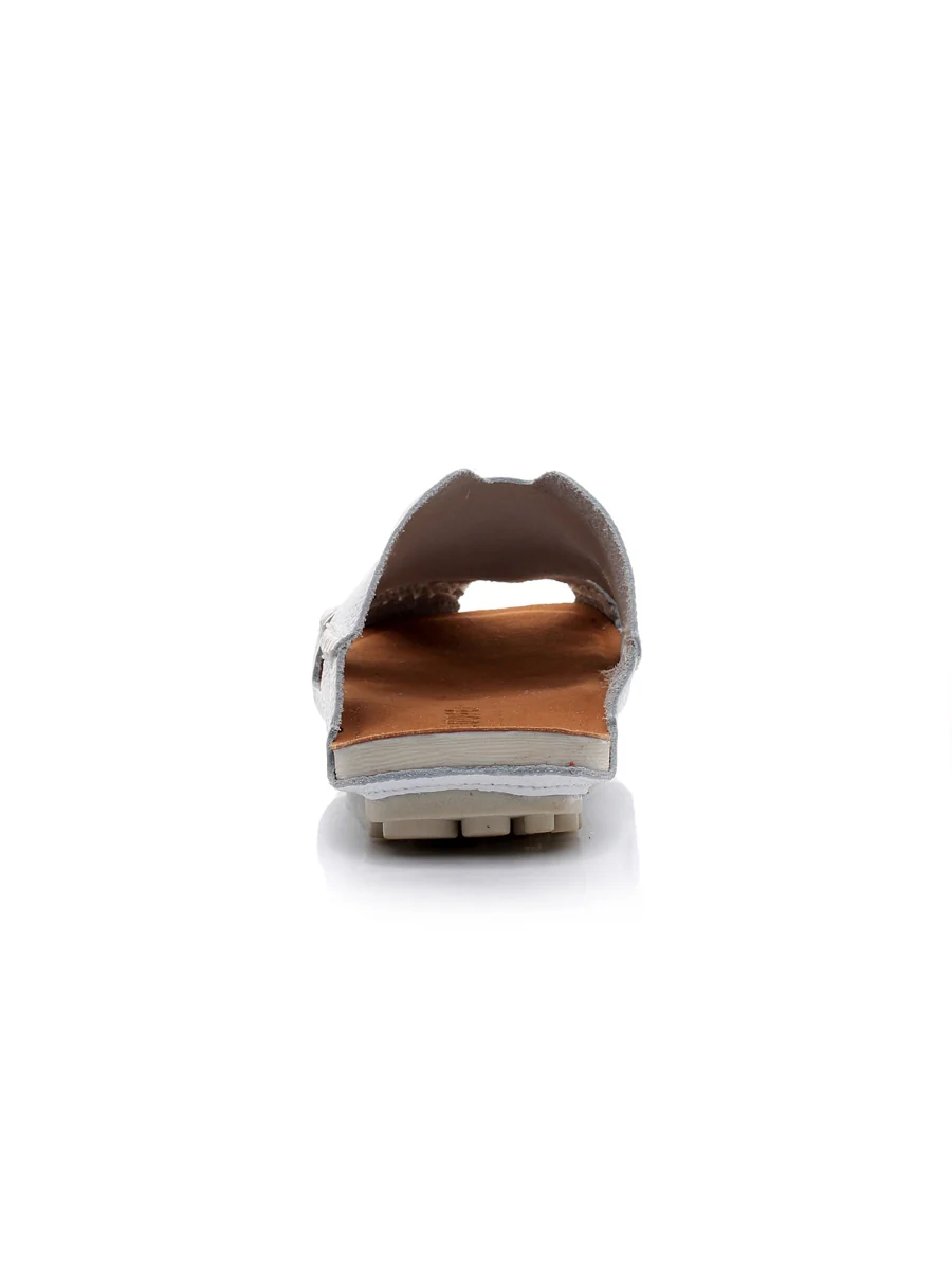 Maibulun | Massage Sole Cut-Out Genuine Leather Mule - White - Image 5